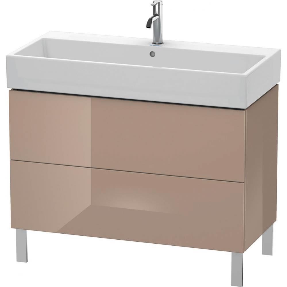 Duravit L-Cube Two Drawer Floorstanding Vanity Unit Cappuccino