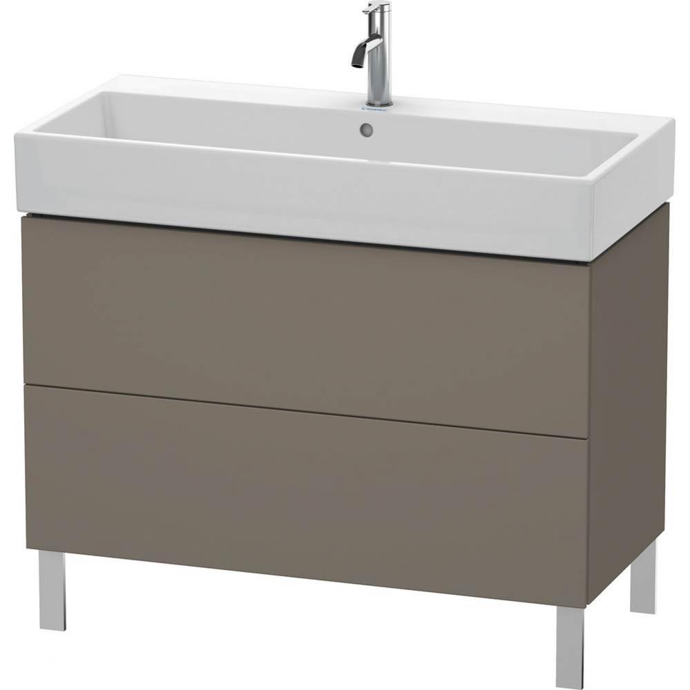 Duravit L-Cube Floor Standing Vanity Unit  Flannel Gray Satin Matte