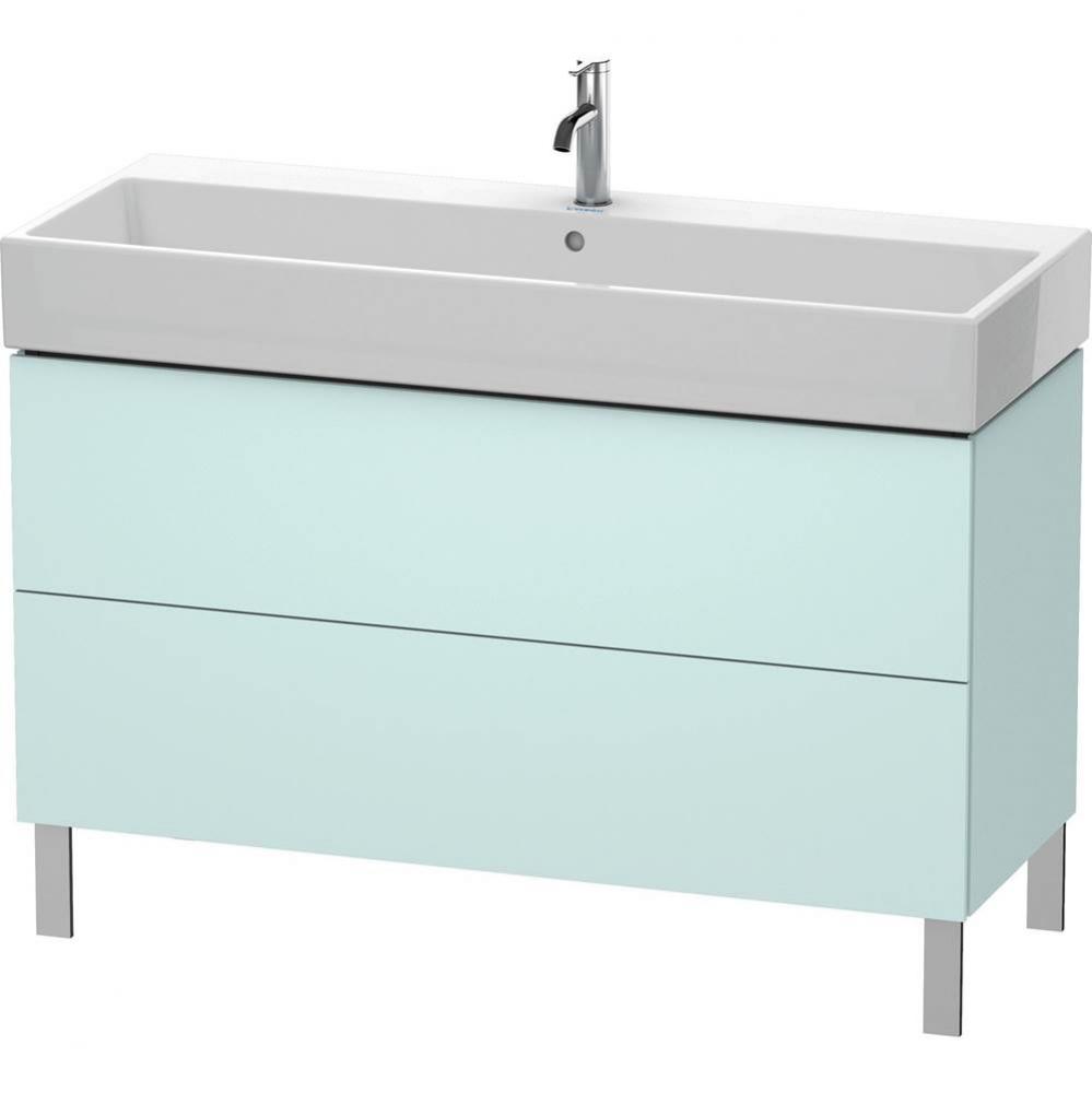 Duravit L-Cube Floor Standing Vanity Unit  Light Blue Matte