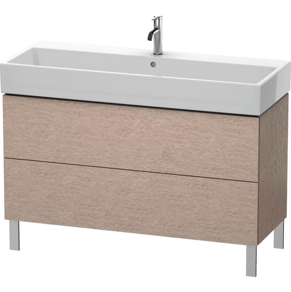 Duravit L-Cube Two Drawer Floorstanding Vanity Unit Cashmere Oak