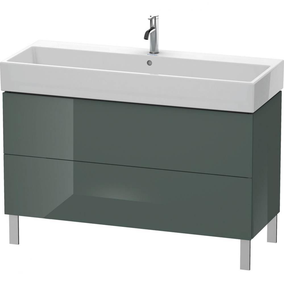 Duravit L-Cube Two Drawer Floorstanding Vanity Unit Dolomite Gray