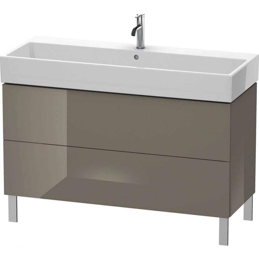 Duravit L-Cube Two Drawer Floorstanding Vanity Unit Flannel Gray