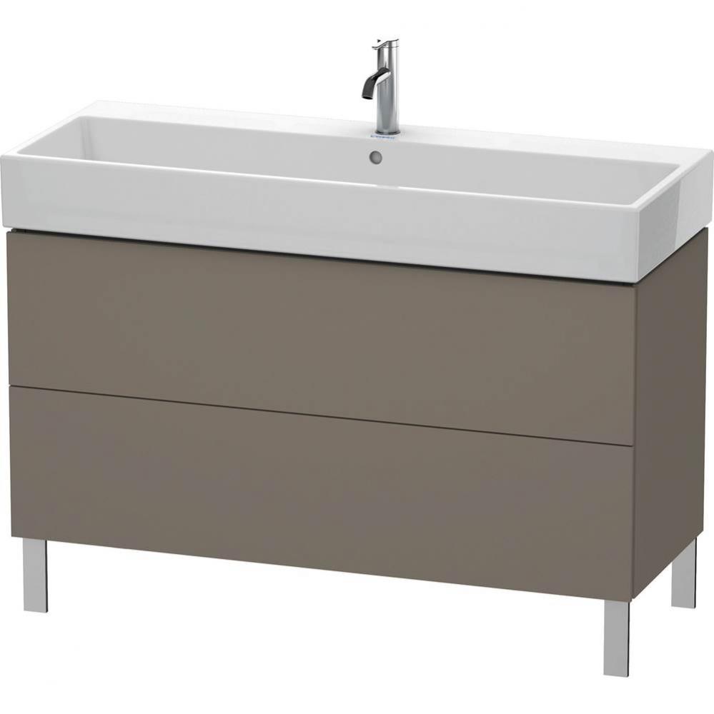 Duravit L-Cube Floor Standing Vanity Unit  Flannel Gray Satin Matte