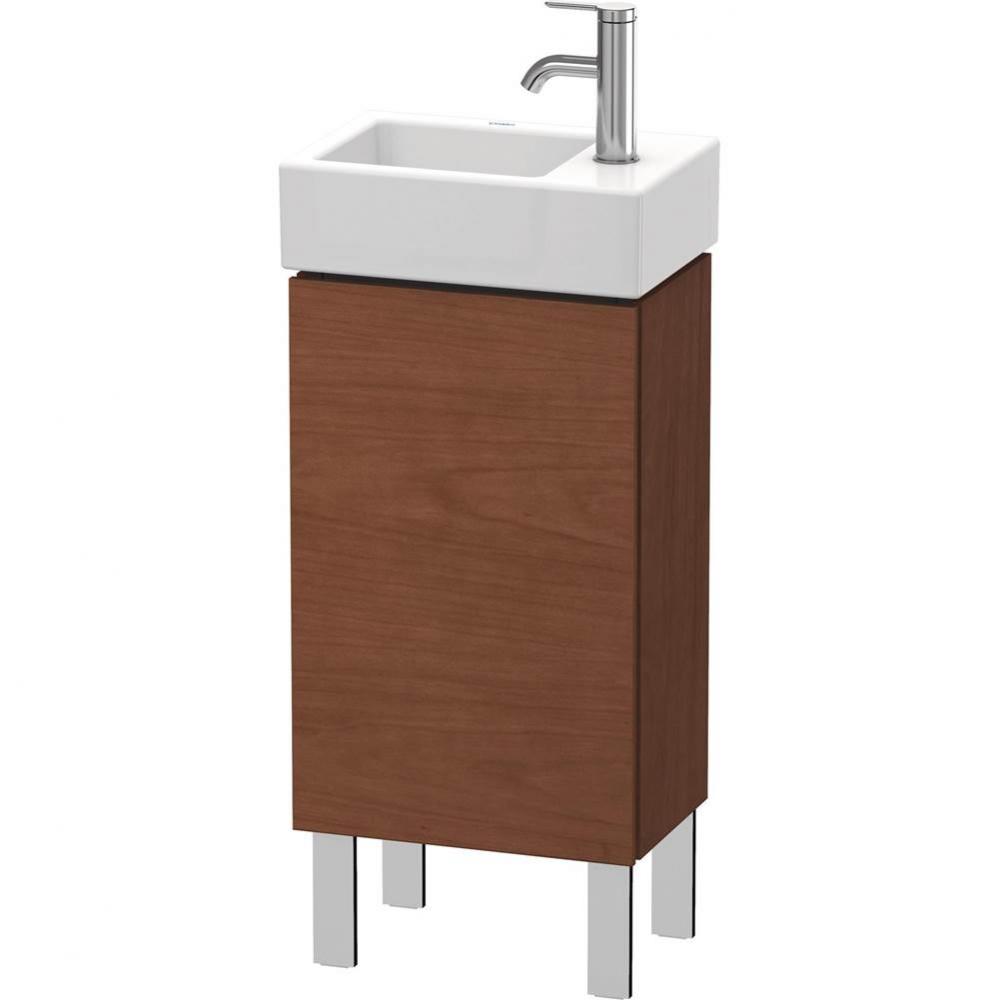 L-Cube One Door Floorstanding Vanity Unit American Walnut