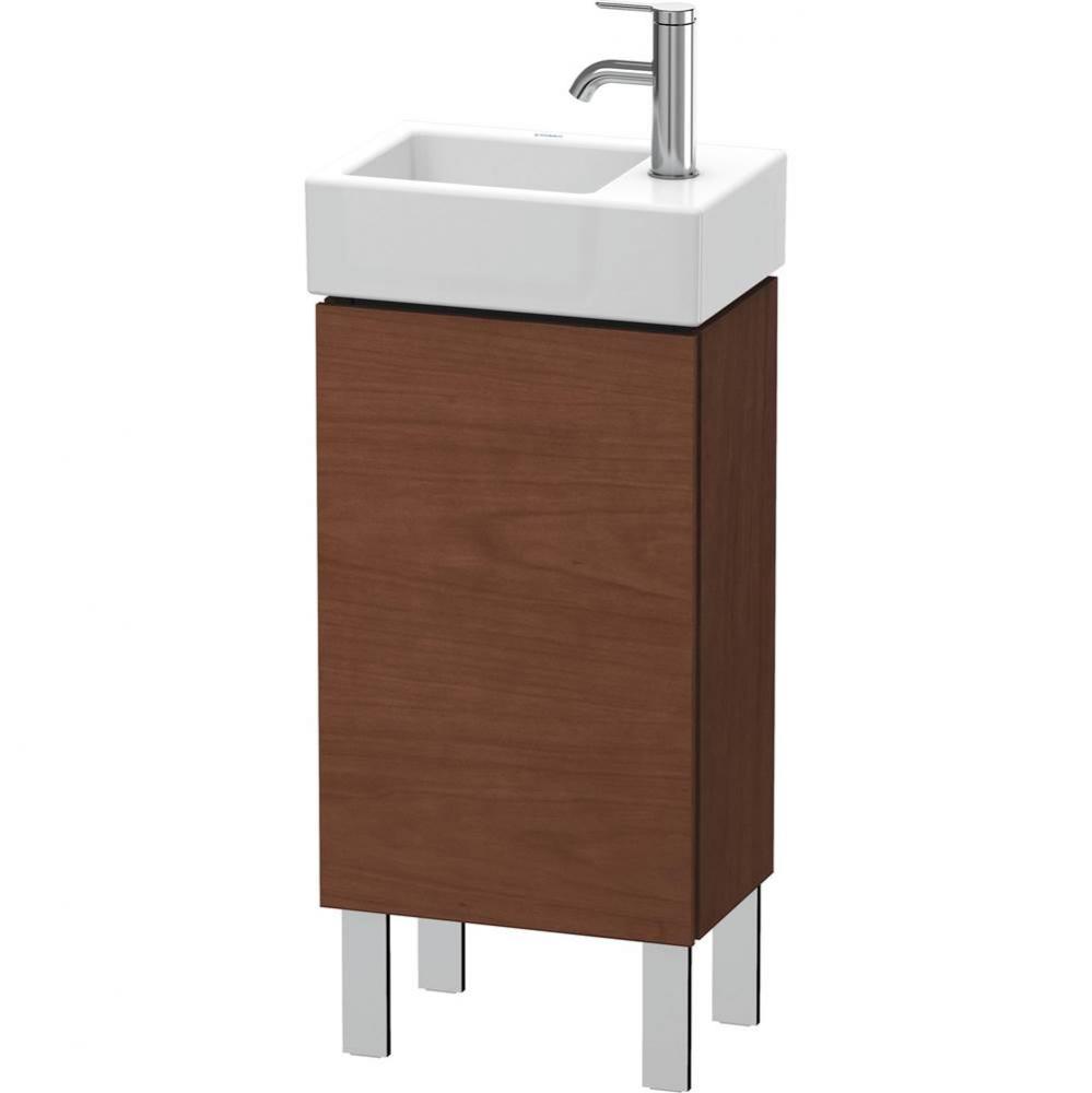 L-Cube One Door Floorstanding Vanity Unit American Walnut