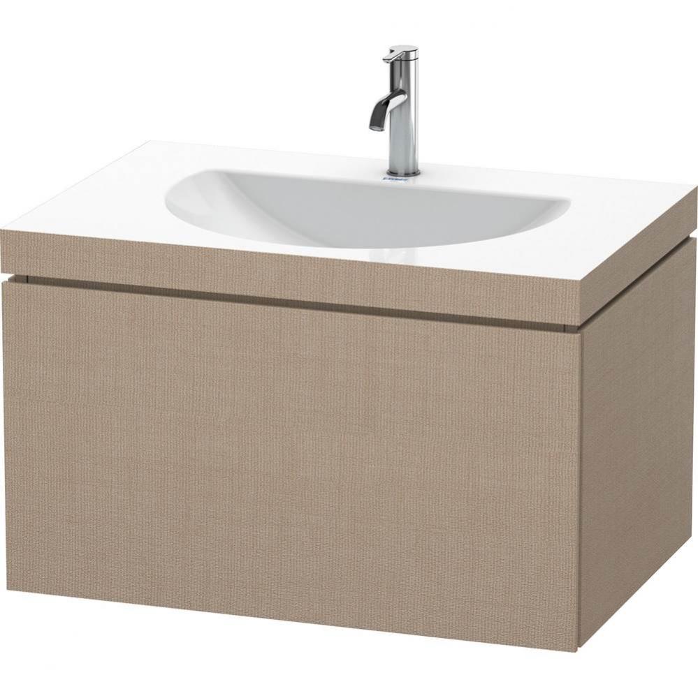 Duravit L-Cube C-Bonded Wall-Mounted Vanity  Linen