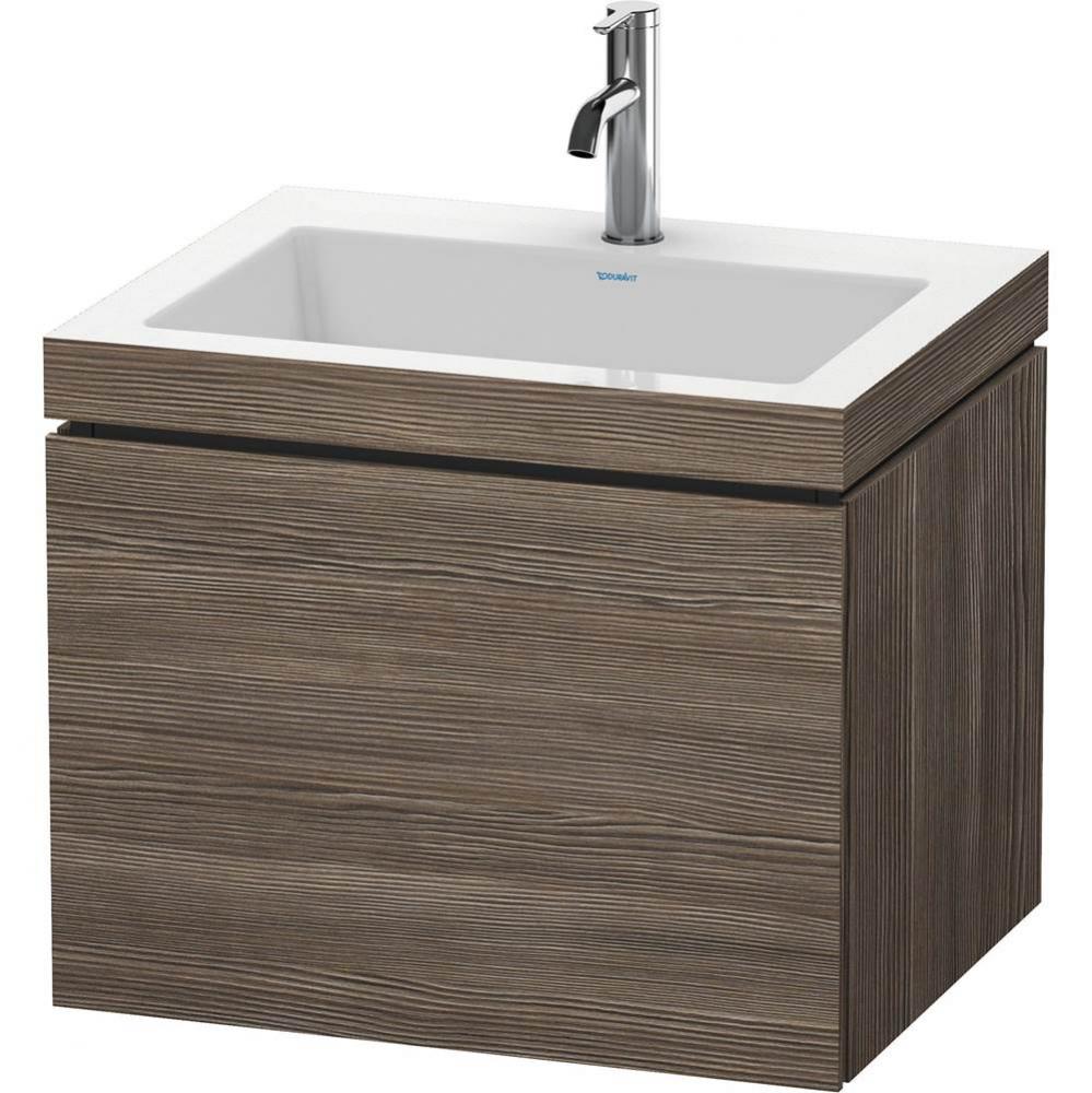 Duravit L-Cube C-Bonded Wall-Mounted Vanity  Pine Terra