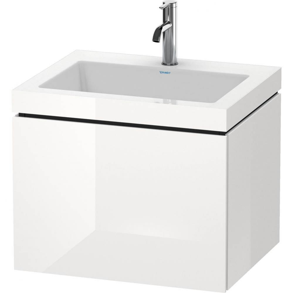 Duravit L-Cube C-Bonded Wall-Mounted Vanity  White High Gloss