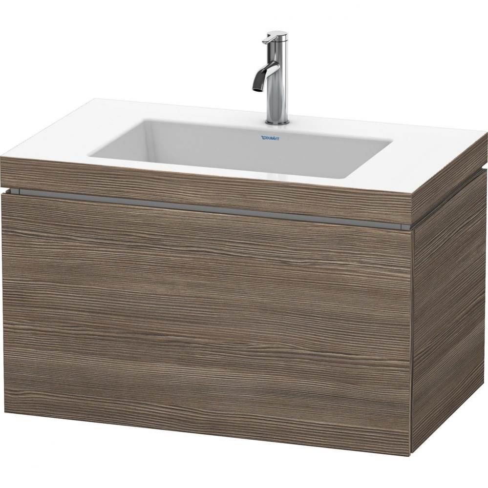 Duravit L-Cube C-Bonded Wall-Mounted Vanity  Pine Terra