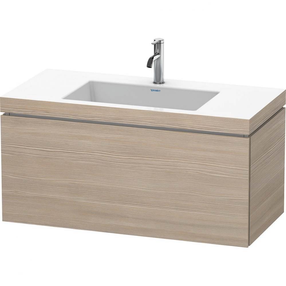 Duravit L-Cube C-Bonded Wall-Mounted Vanity  Pine Silver