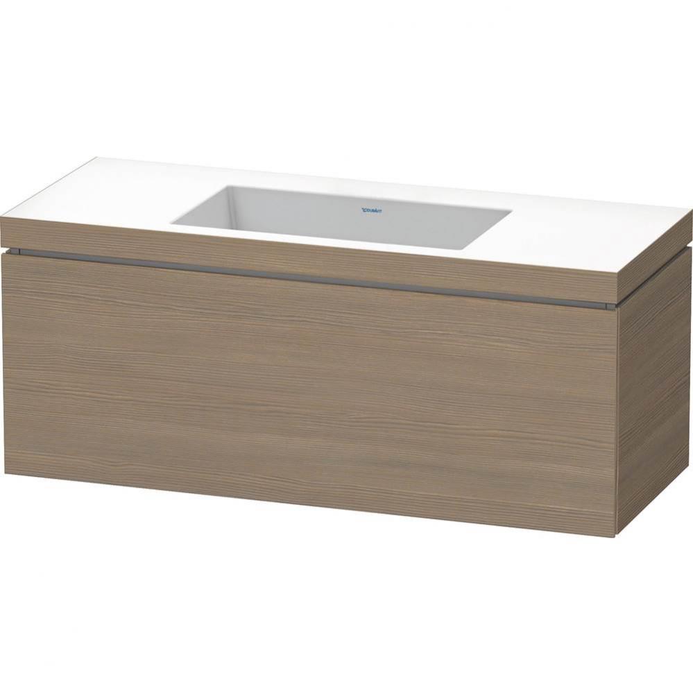 L-Cube One Drawer C-Bonded Wall-Mount Vanity Kit Oak Terra