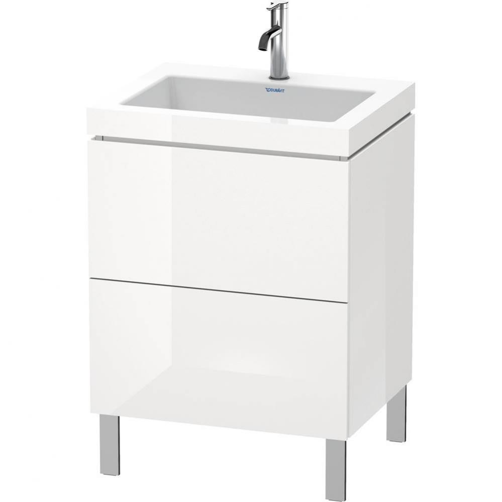 Duravit L-Cube Two Drawer C-Bonded Floorstanding Vanity Kit Cappuccino