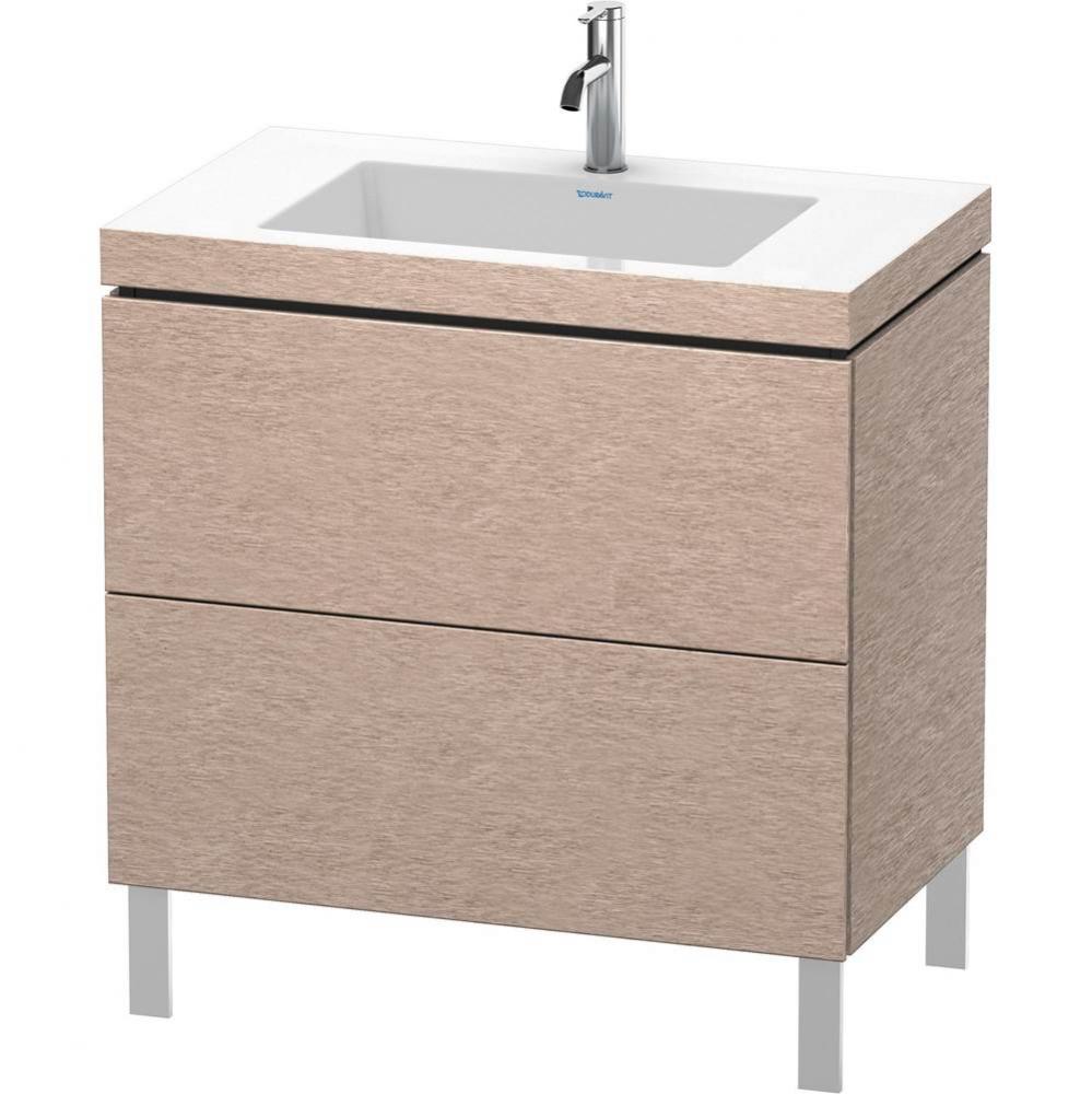 Duravit L-Cube Two Drawer C-Bonded Floorstanding Vanity Kit Cashmere Oak