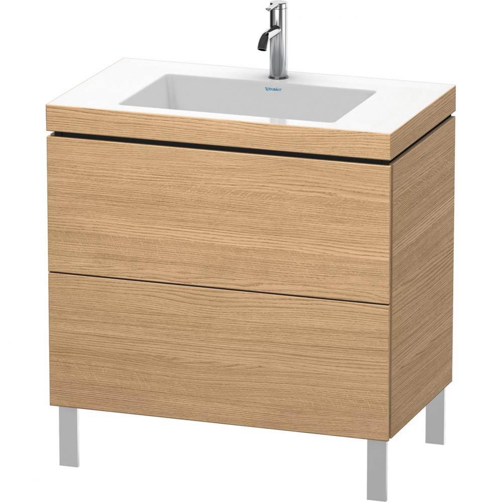 Duravit L-Cube C-Bonded Floorstanding Vanity  European Oak