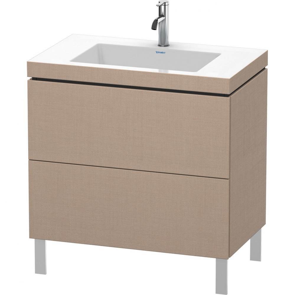 L-Cube Two Drawer C-Bonded Floorstanding Vanity Kit Linen