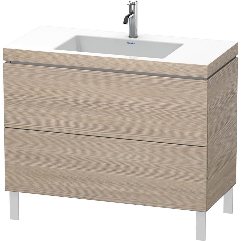 Duravit L-Cube C-Bonded Floorstanding Vanity  Pine Silver