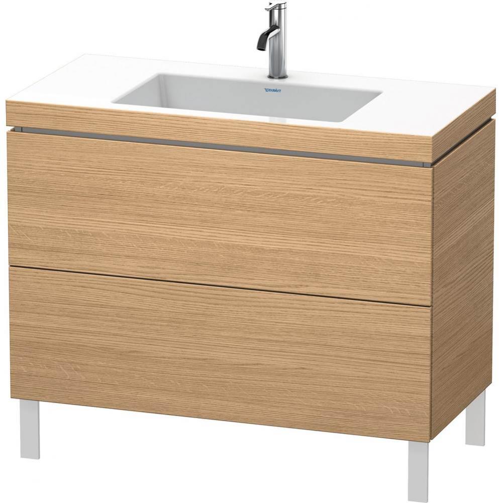 Duravit L-Cube C-Bonded Floorstanding Vanity  European Oak