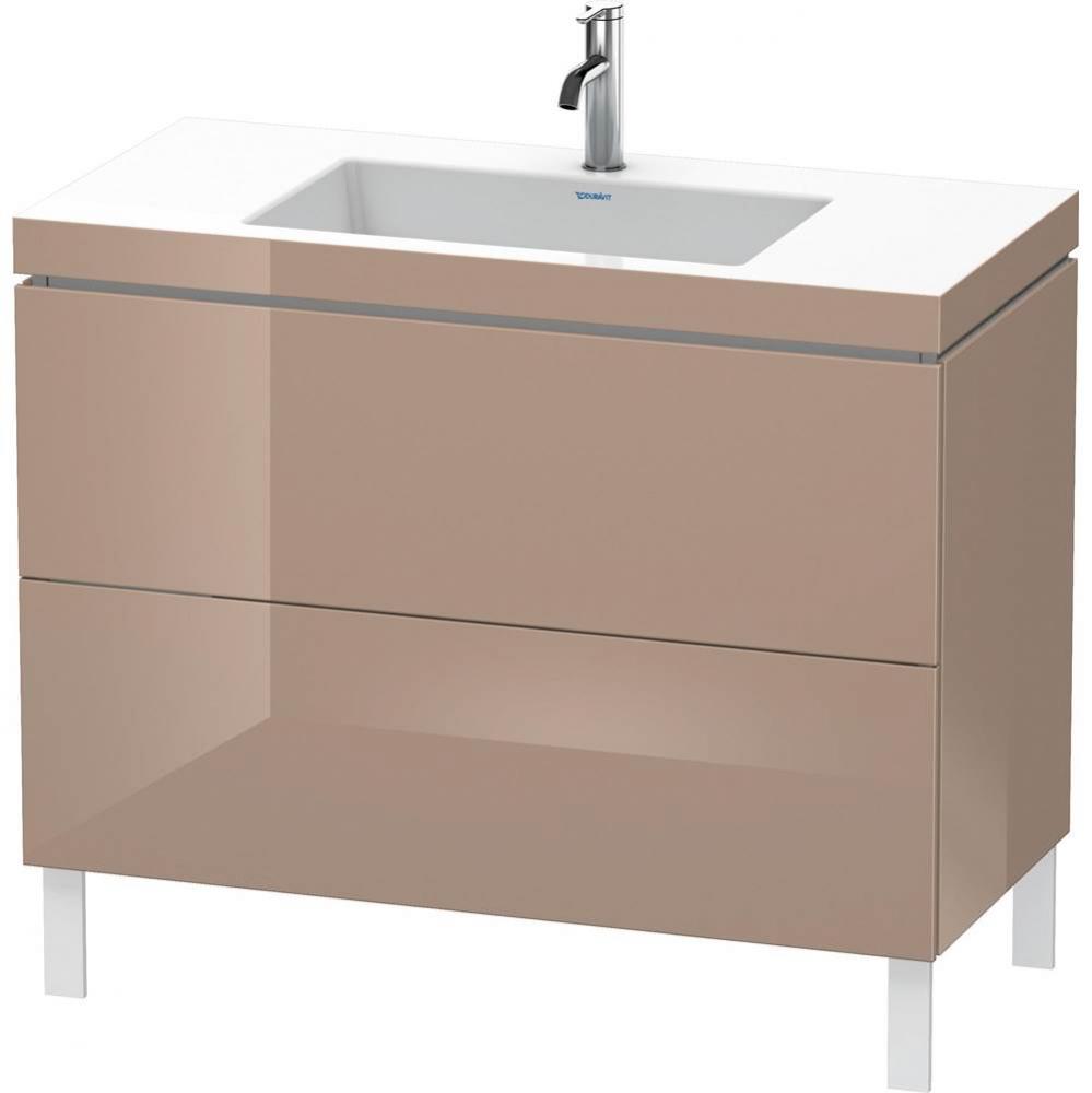 Duravit L-Cube Two Drawer C-Bonded Floorstanding Vanity Kit Cappuccino