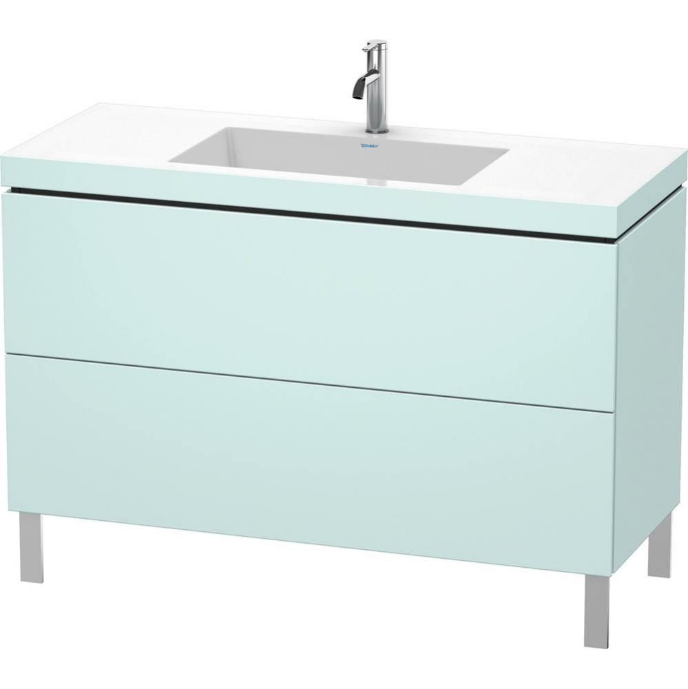 Duravit L-Cube C-Bonded Floorstanding Vanity  Light Blue Matte