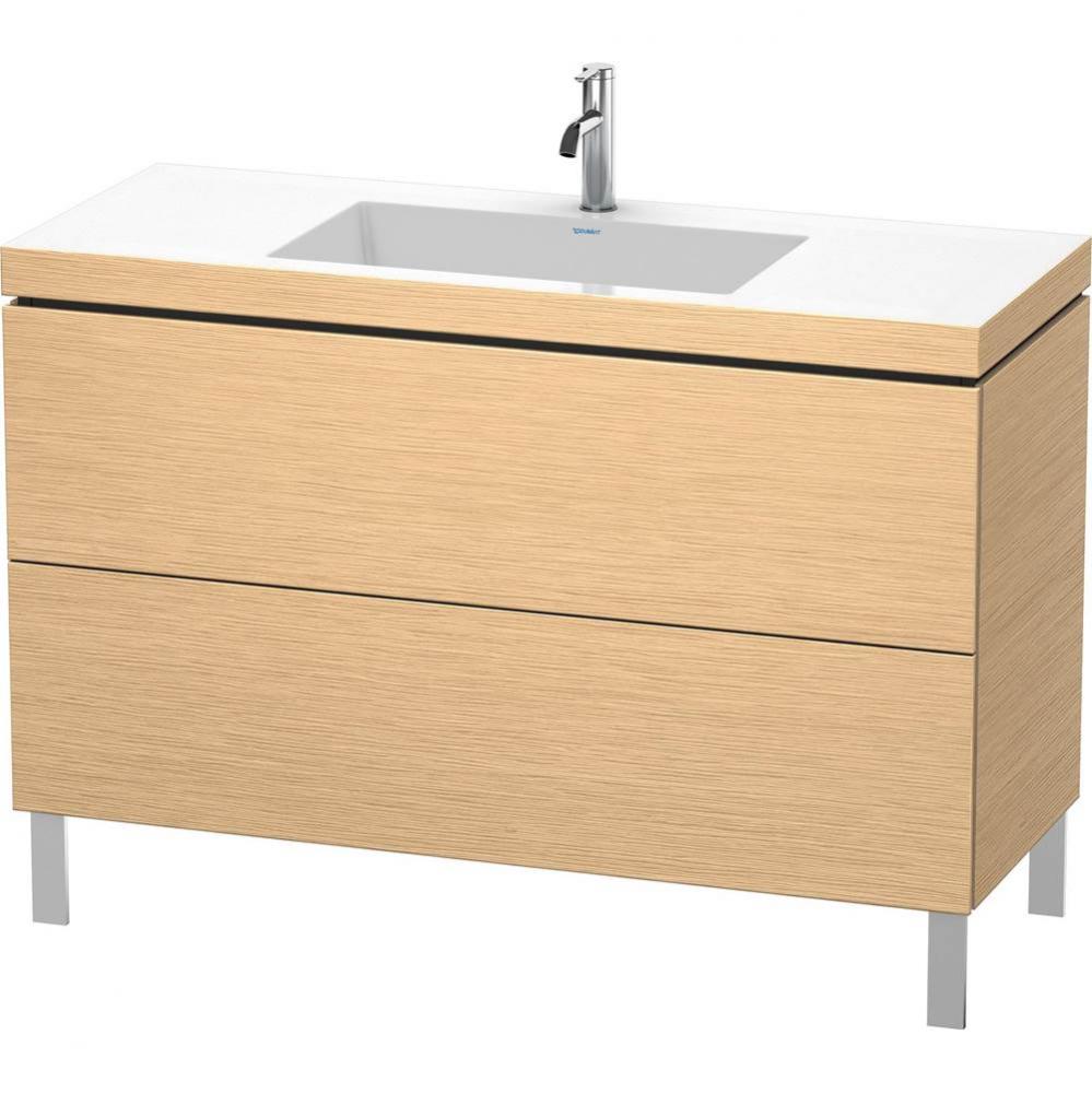 Duravit L-Cube Two Drawer C-Bonded Floorstanding Vanity Kit Brushed Oak