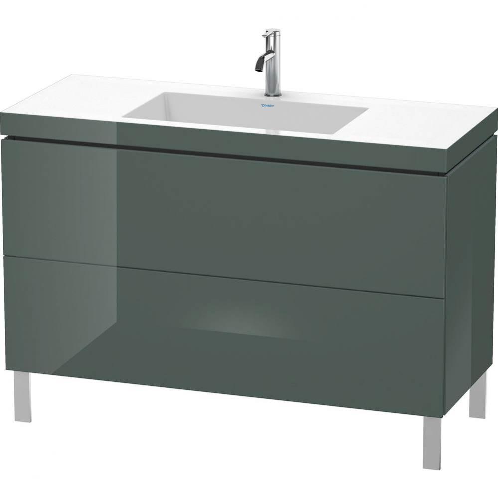 Duravit L-Cube Two Drawer C-Bonded Floorstanding Vanity Kit Dolomite Gray