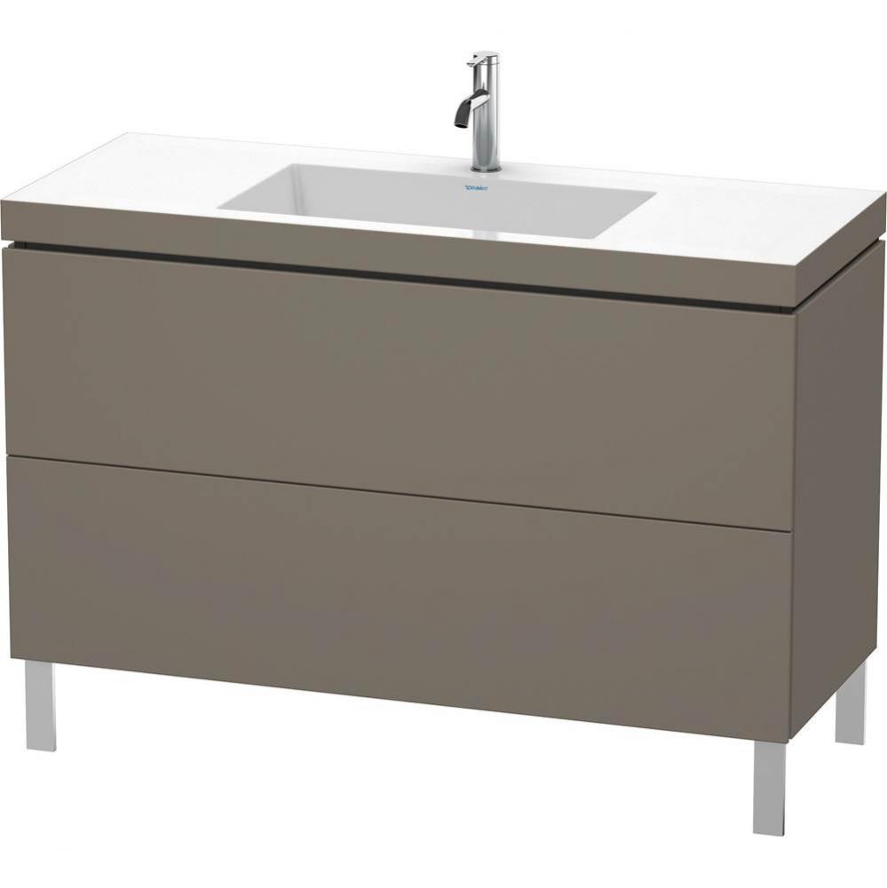 Duravit L-Cube Two Drawer C-Bonded Floorstanding Vanity Kit Flannel Gray