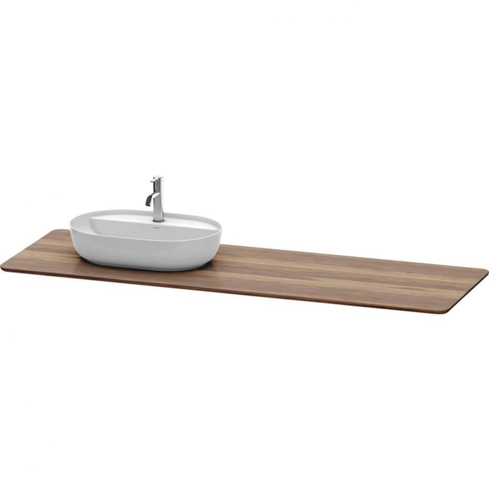 Luv Console with One Sink Cut-Out American Walnut