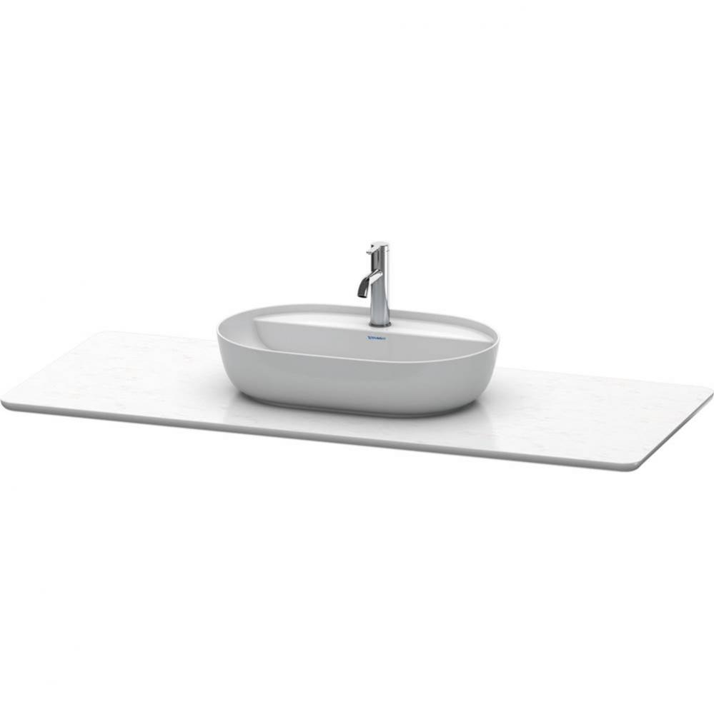 Luv Console with One Sink Cut-Out White