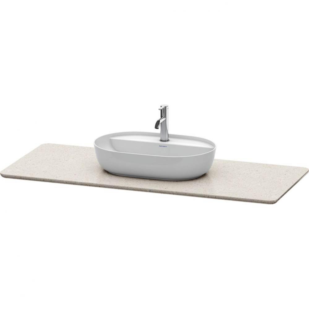 Luv Console with One Sink Cut-Out Sand