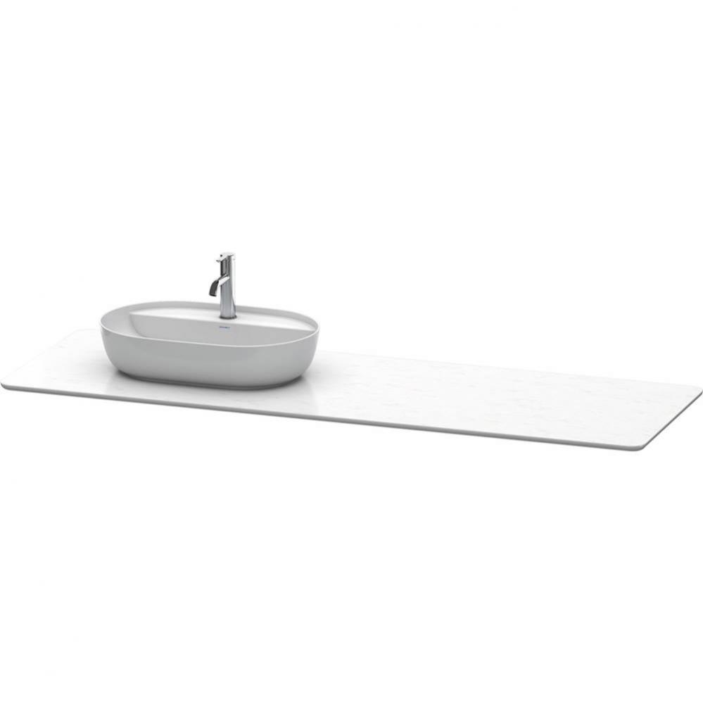 Luv Console with One Sink Cut-Out White