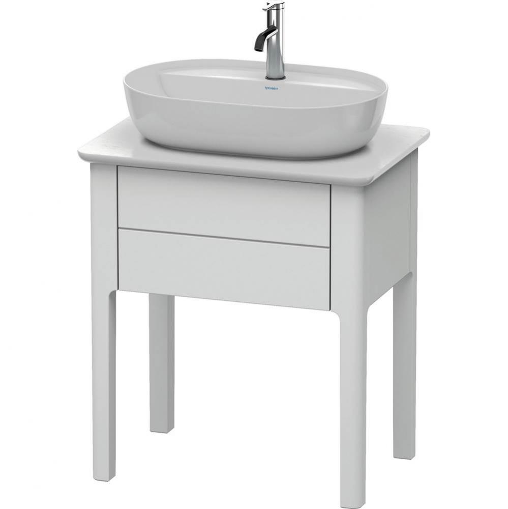 Luv One Drawer Floorstanding Vanity Unit White