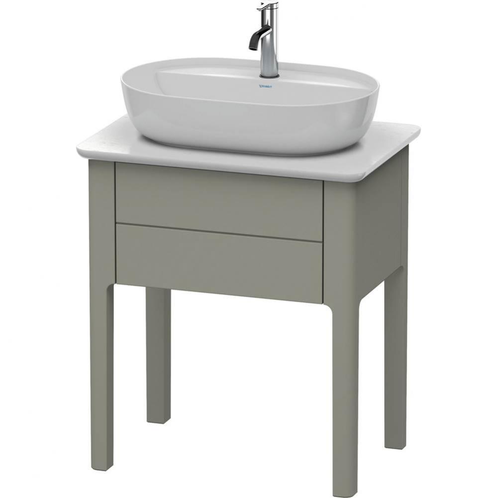 Luv One Drawer Floorstanding Vanity Unit Stone Gray