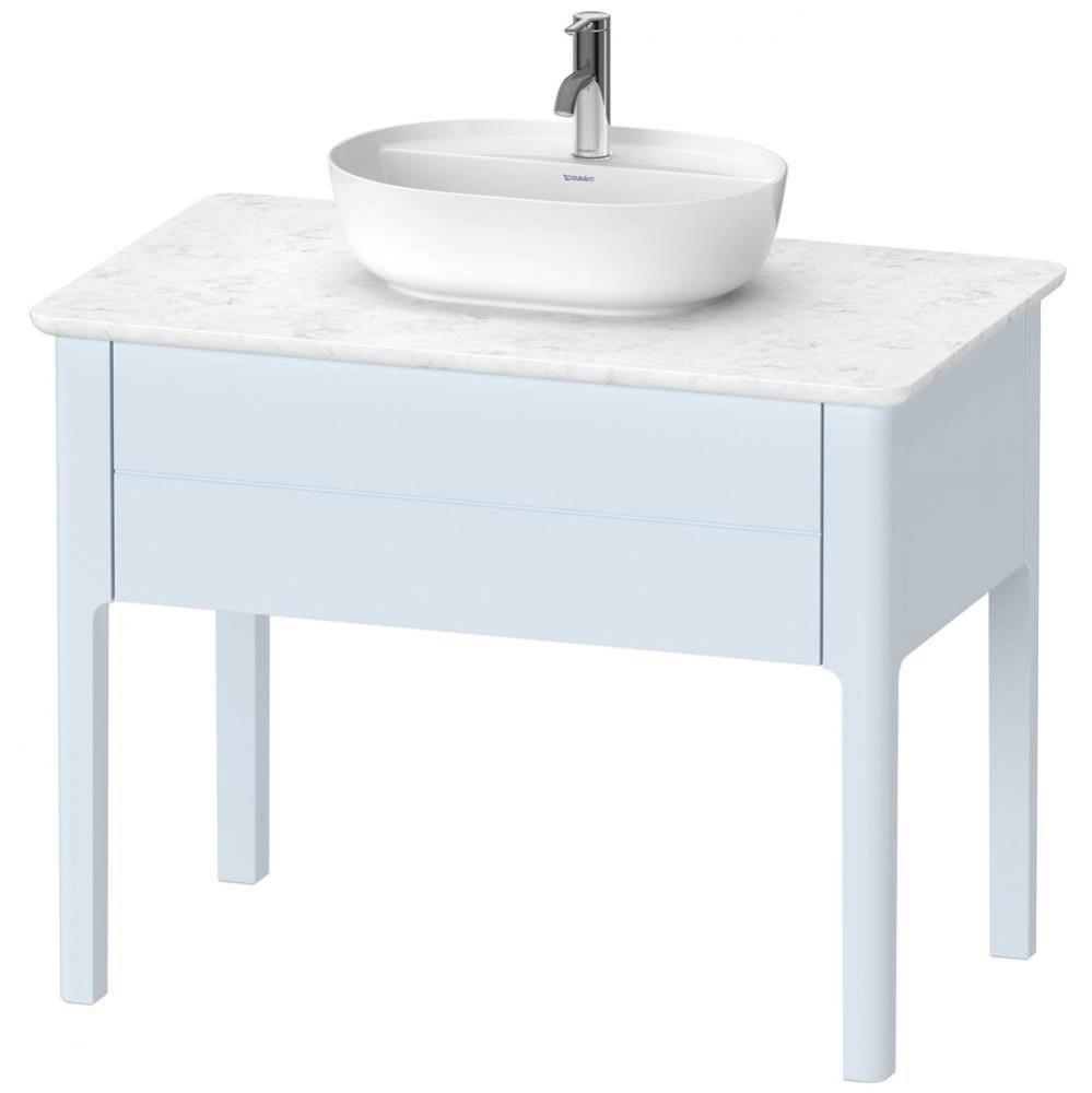 Duravit Luv Floor Standing Vanity Unit  Light Blue Satin Matte