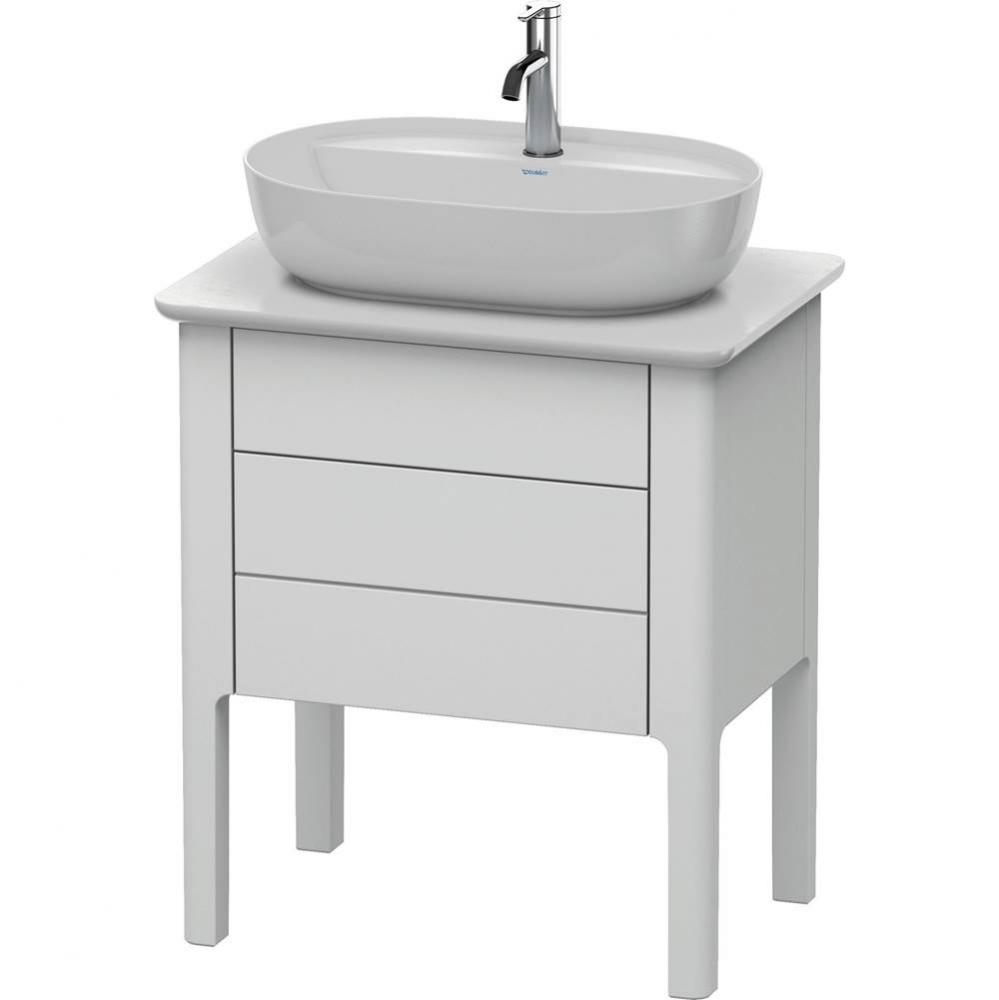 Luv One Drawer Floorstanding Vanity Unit White