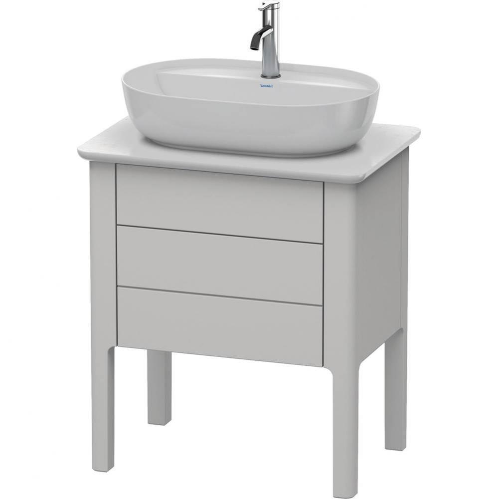 Luv One Drawer Floorstanding Vanity Unit Nordic White