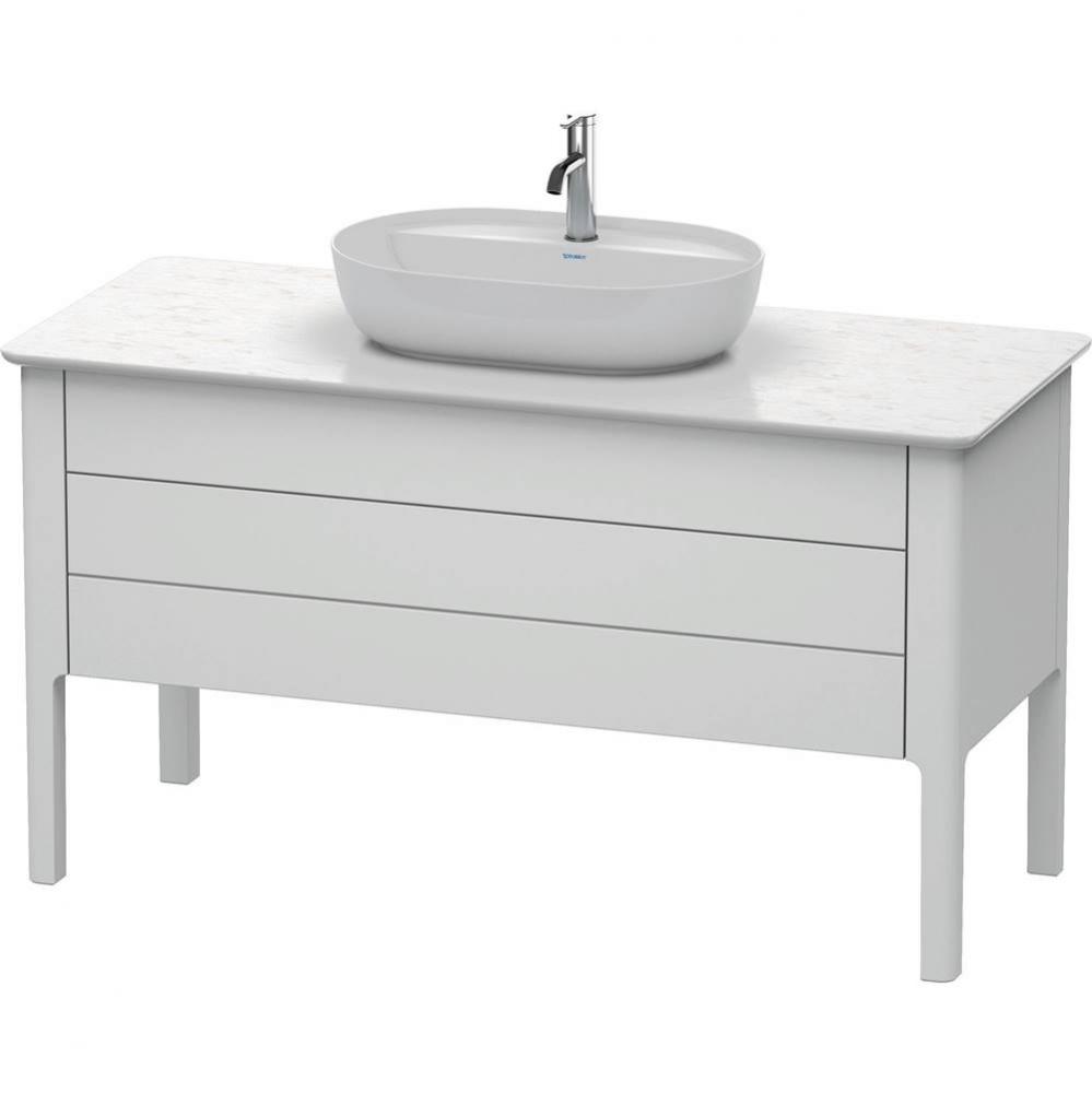 Luv One Drawer Floorstanding Vanity Unit White