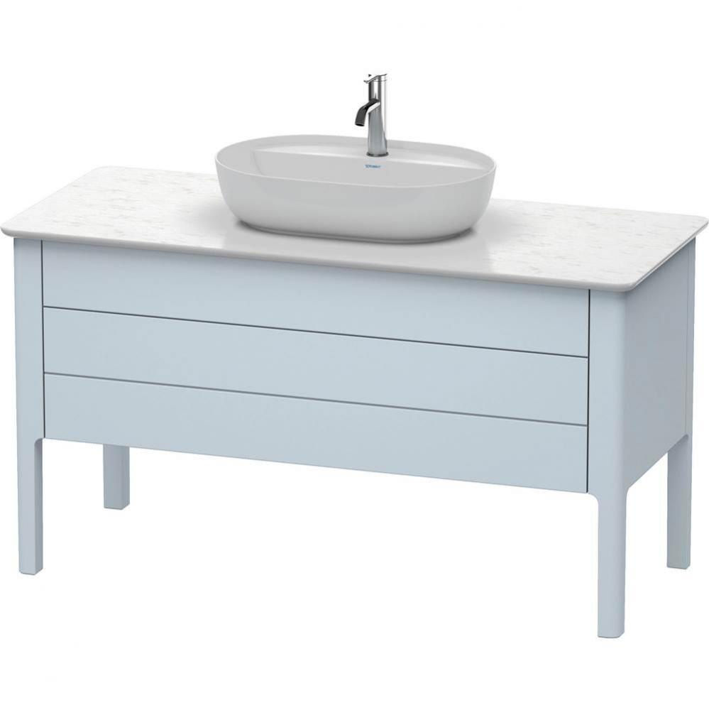 Duravit Luv Floor Standing Vanity Unit  Light Blue Satin Matte