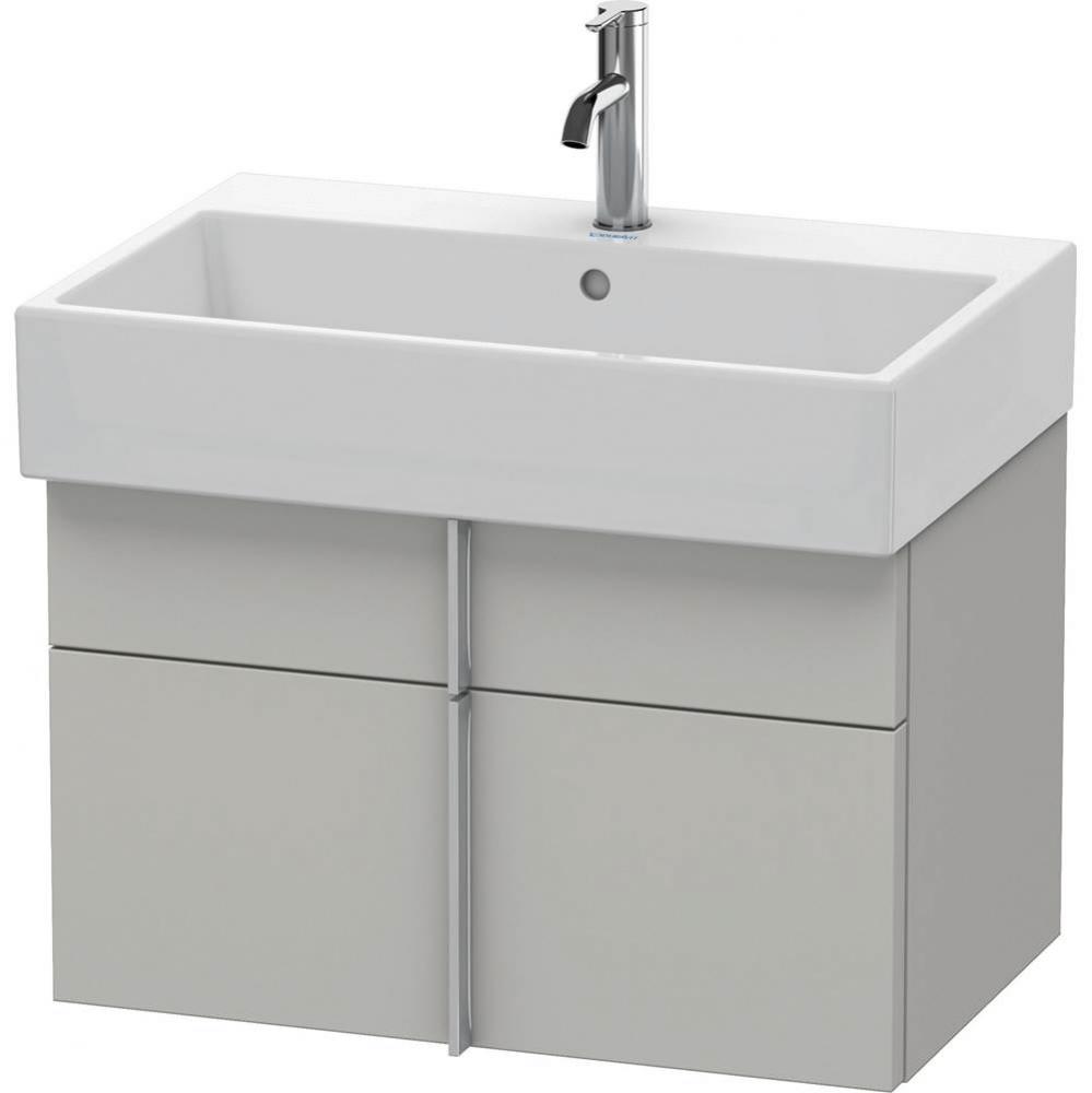 Duravit Vero Air Vanity Unit Wall-Mounted  Concrete Gray Matte