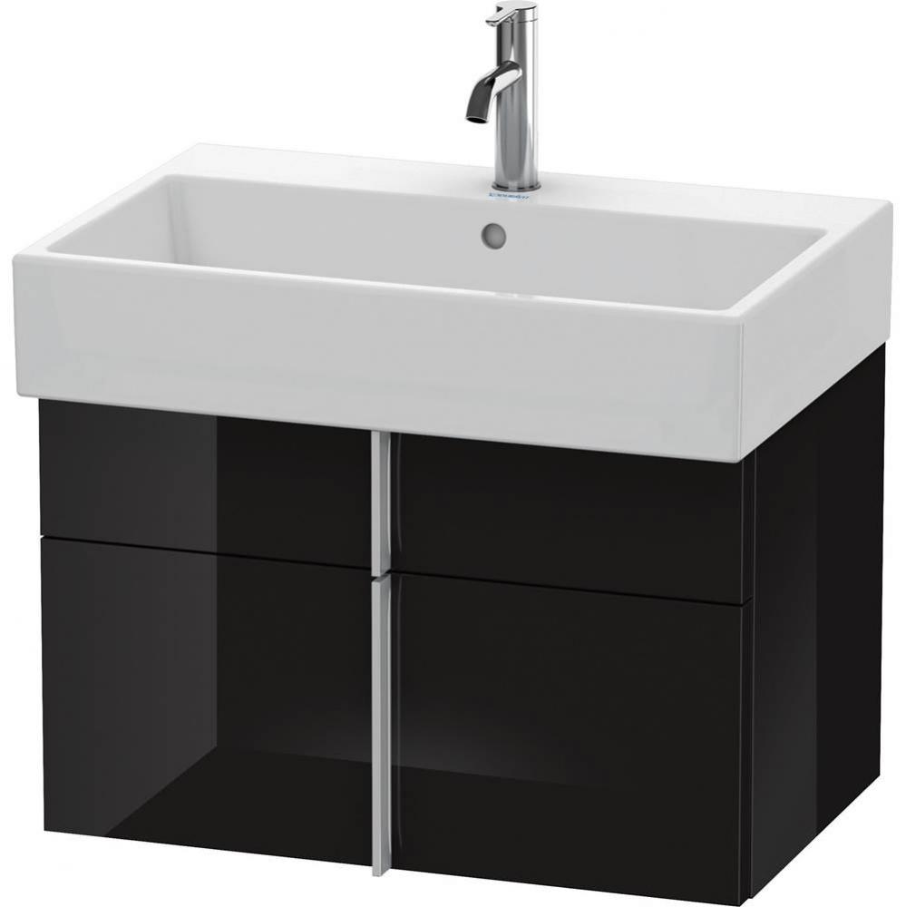 Duravit Vero Air Vanity Unit Wall-Mounted  Black High Gloss