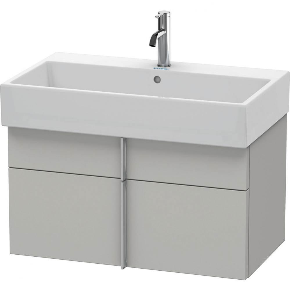 Duravit Vero Air Vanity Unit Wall-Mounted  Concrete Gray Matte