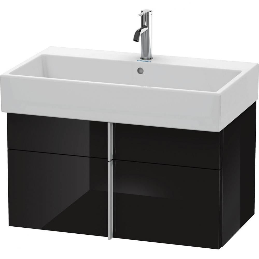 Duravit Vero Air Vanity Unit Wall-Mounted  Black High Gloss