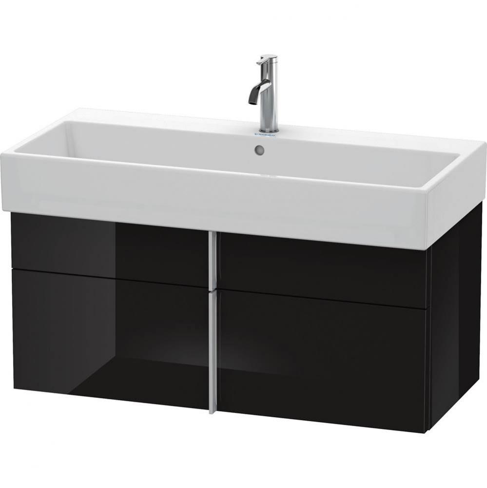 Duravit Vero Air Vanity Unit Wall-Mounted  Black High Gloss