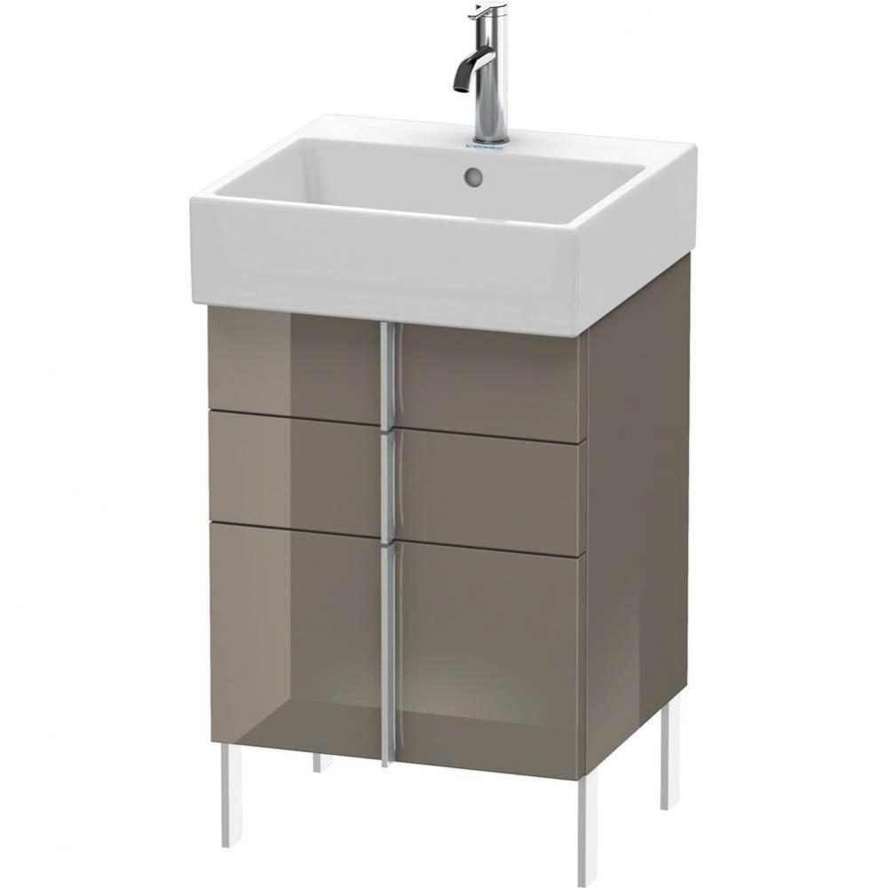 Duravit Vero Air Floor Standing Vanity Unit  Flannel Gray High Gloss