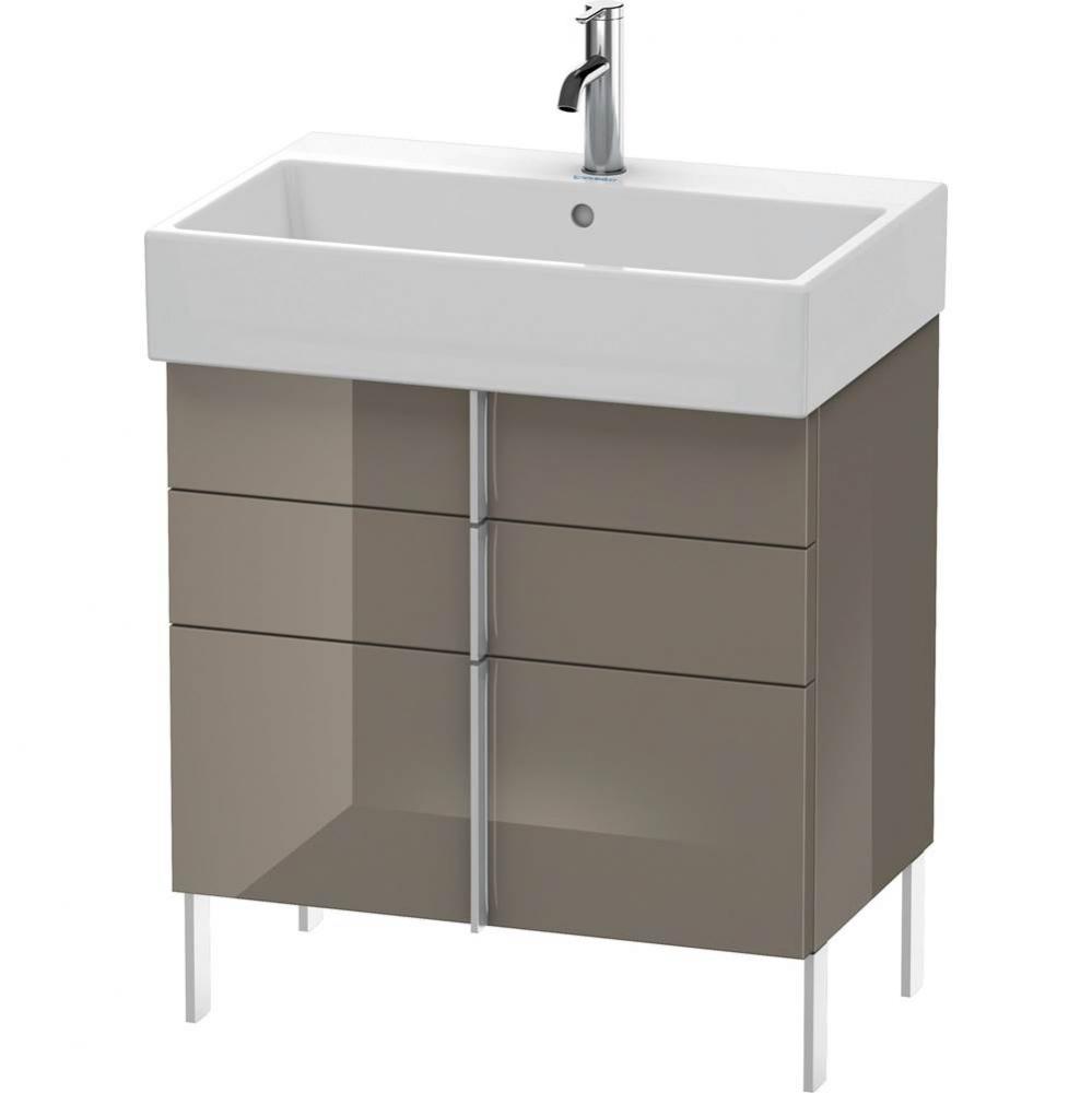 Duravit Vero Air Floor Standing Vanity Unit  Flannel Gray High Gloss