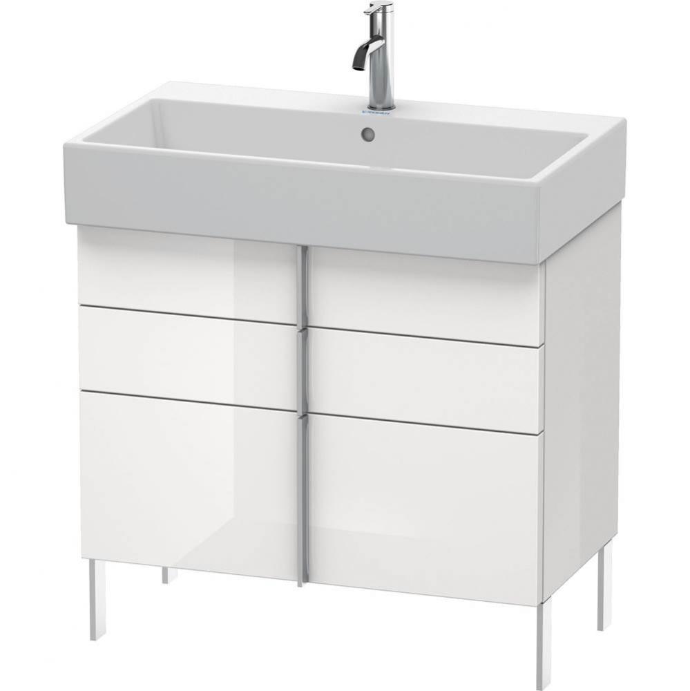 Duravit Vero Air Floor Standing Vanity Unit  White High Gloss