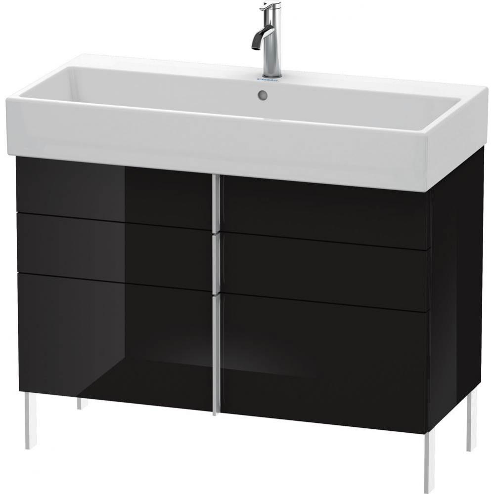 Duravit Vero Air Floor Standing Vanity Unit  Black High Gloss