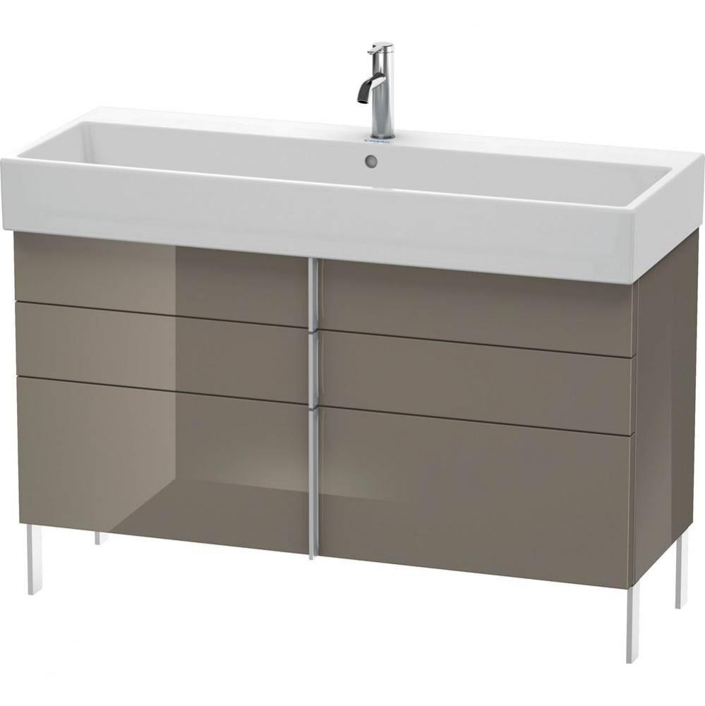 Duravit Vero Air Floor Standing Vanity Unit  Flannel Gray High Gloss