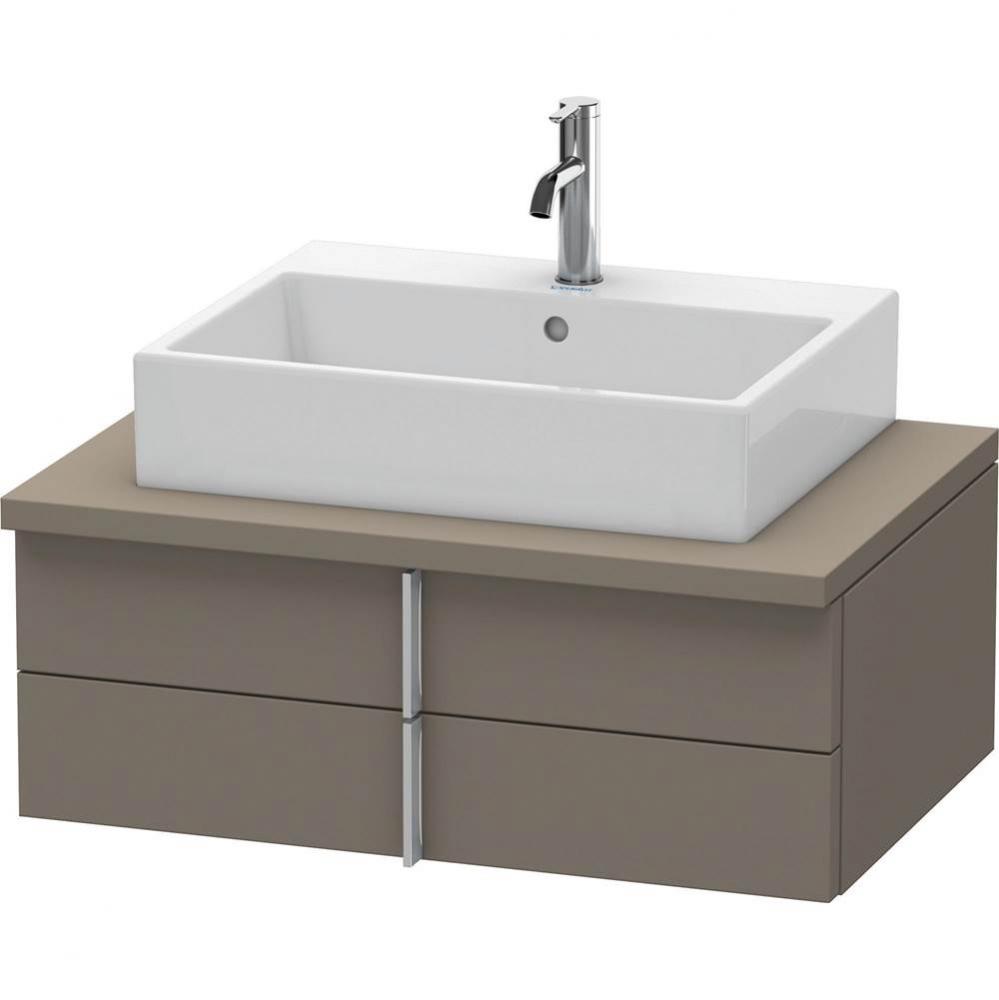 Duravit Vero Vanity Unit for Console  Flannel Gray Satin Matte