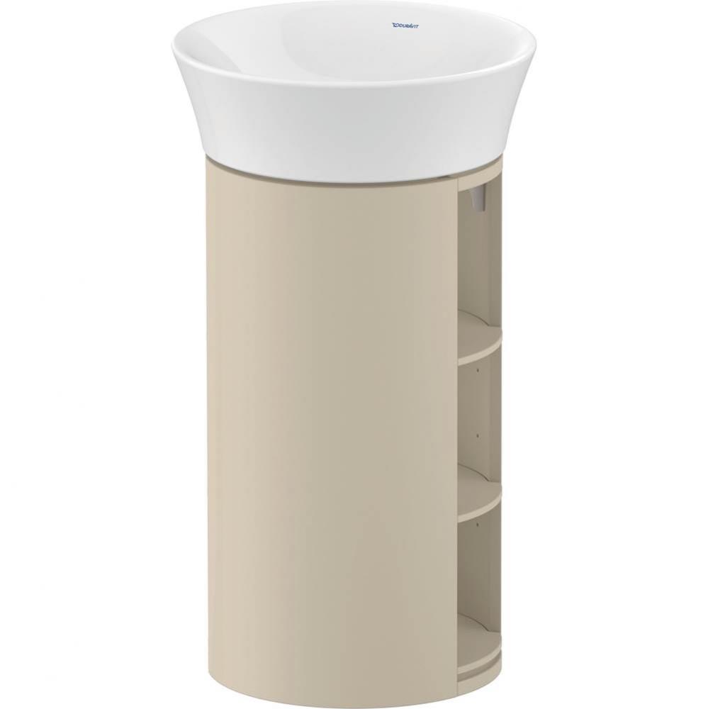 White Tulip Floorstanding Vanity Unit Taupe