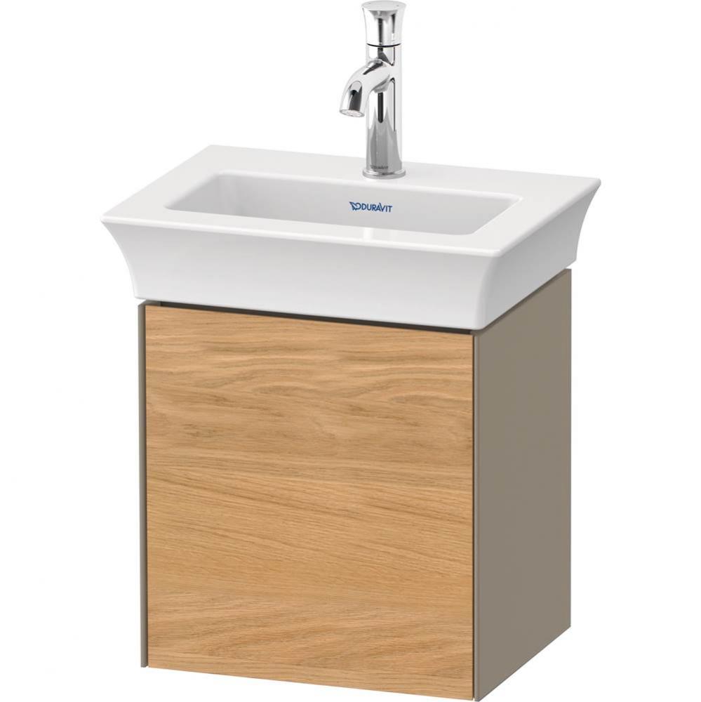 White Tulip Wall-Mounted Vanity Unit Natural Oak